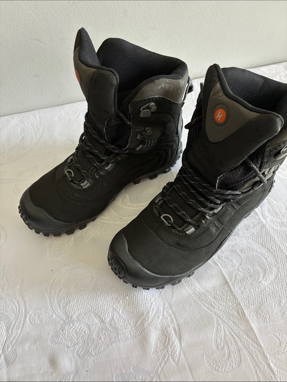 Women's Black Waterproof Winter Hiking Boots